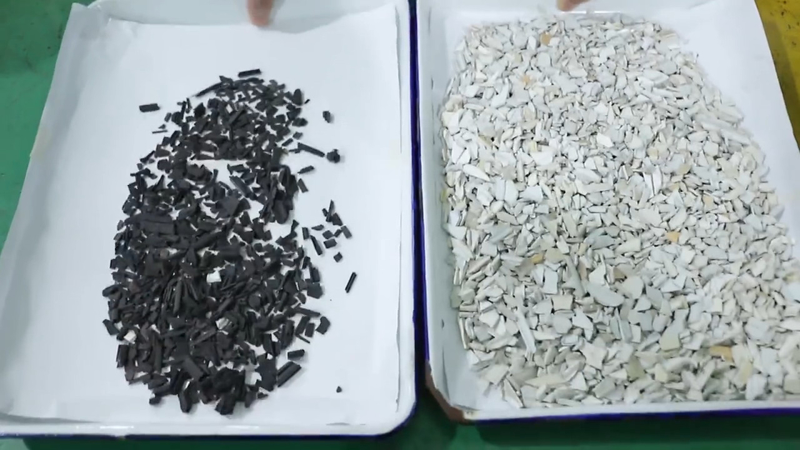 Hdpe PVC Pet pe PP Ldpe πλαστική ταξινομώντας μηχανή χρώματος διαλογέων χρώματος κόκκων για τις νιφάδες της Pet
