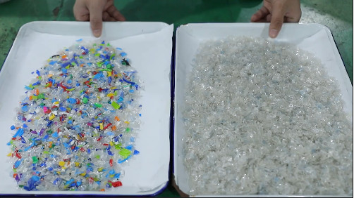 HDPE της PET υψηλή ακρίβεια ταξινομώντας μηχανών χρώματος PVC