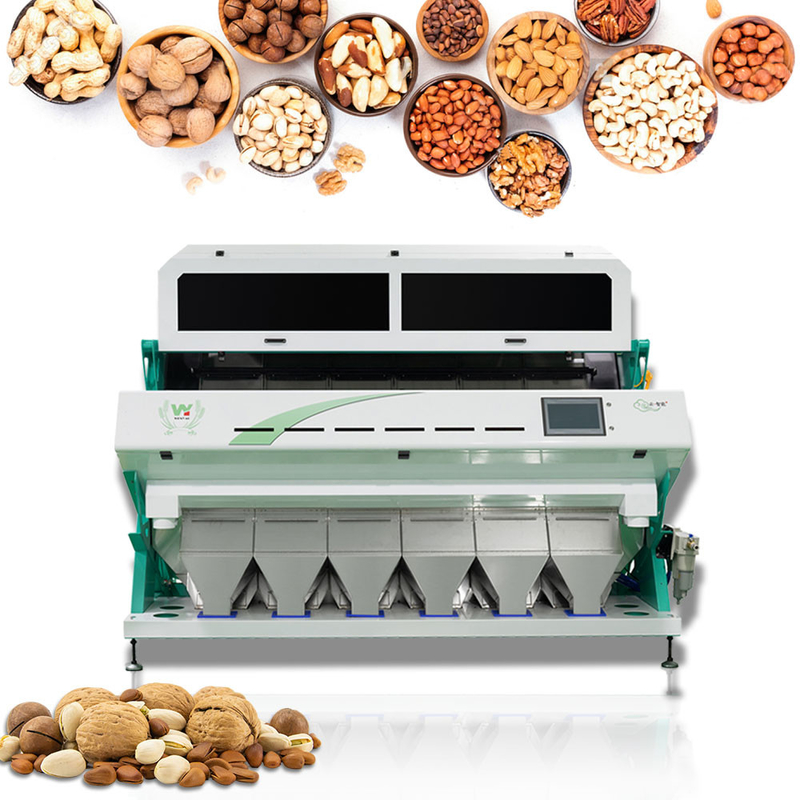 Wenyao CCD RGB Cashew Nut Colour Intelligent Sorting Machine για την ταξινόμηση σιτηρών με απόδοση 5-8 τόνων/ώρα