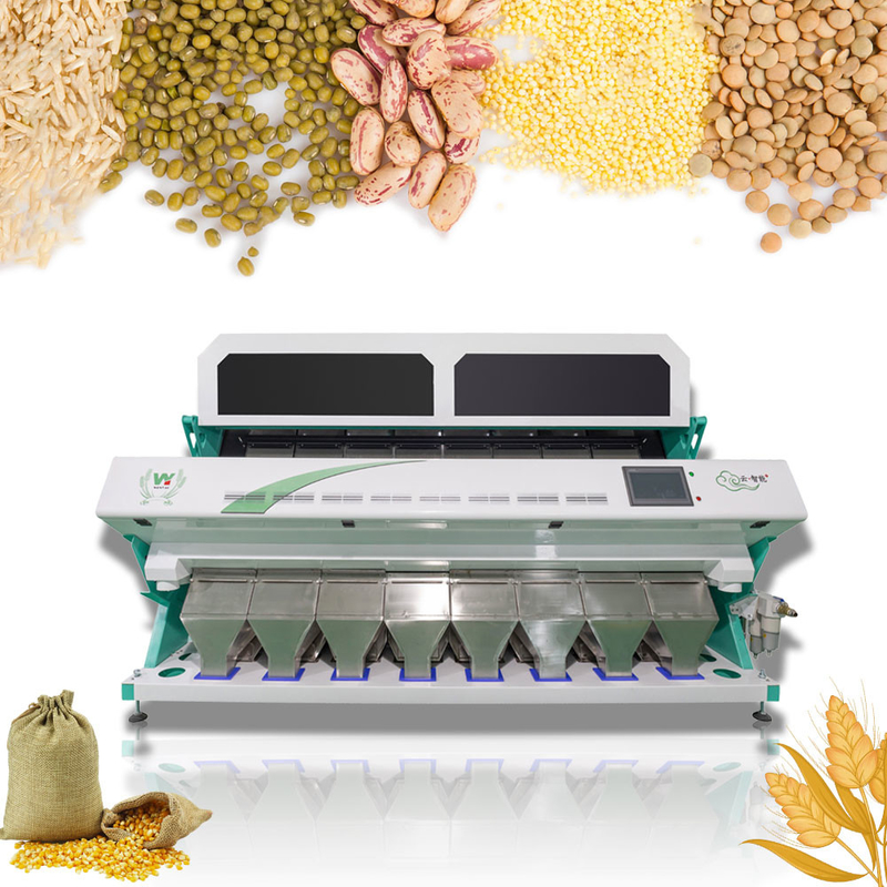 Ζεστό νέο 8 Chute CCD Color Sorter Καλύτερη πώληση Σωλήνιο Color Sorting Machine για το ρύζι Χρώμα Sorting