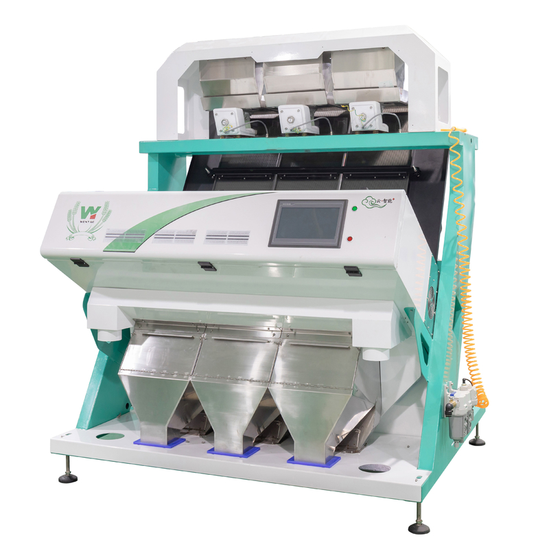 3 Chute Intelligent Optical CCD Camera Macadamia Kernel Hazelnut Walnut Peanut Nuts Color Sorting Machine με CE