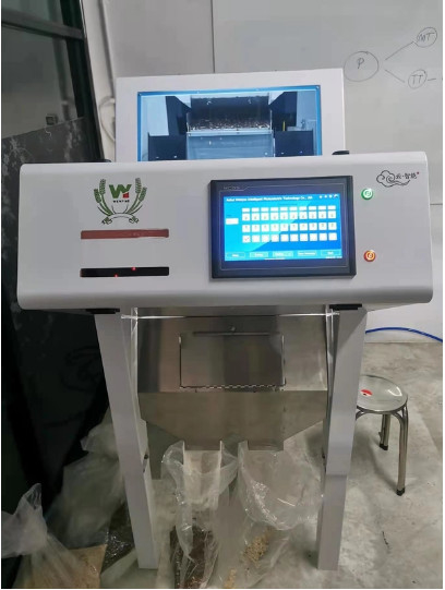 Wenyao 200gk/H Μαύρο λευκό Σημίδια σουσάμι χρώμα Συναρμολογητής υψηλής ευκρίνειας μηχανή διαλογής χρωμάτων