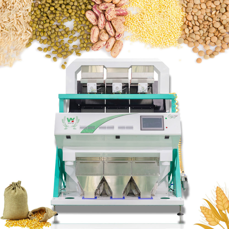 Μηχανή διαλογής χρώματος κόκκων 1 - 4t/h