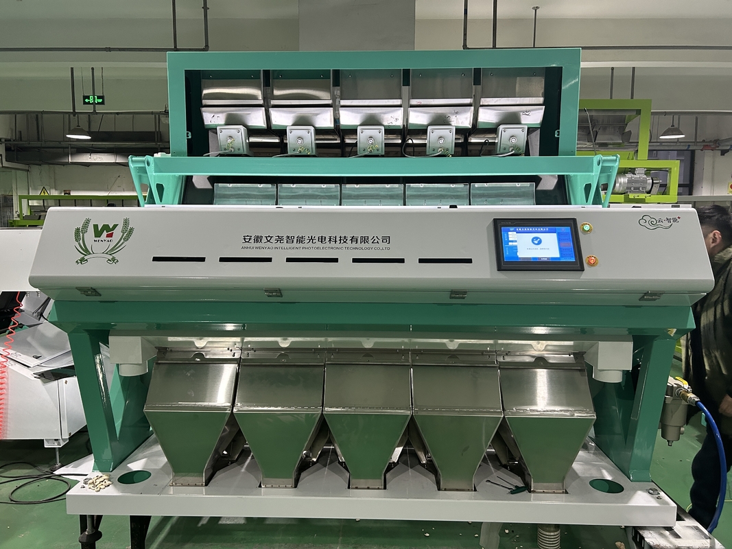 Υψηλής αποτελεσματικότητας 220V / 50HZ Μηχανή διαλογής χρώματος ρυζιού για ακριβή διαλογή παραθεματισμένου ρυζιού