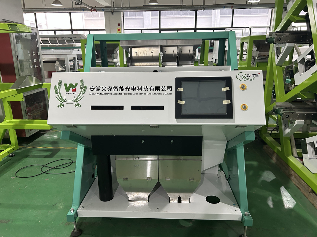 Wenyao 500-1500kg/h Καφέ κόκκοι ρύζι Garin χρώμα Οπτική ταξινόμηση Σίριαλ χρώμα μηχανή ταξινόμησης