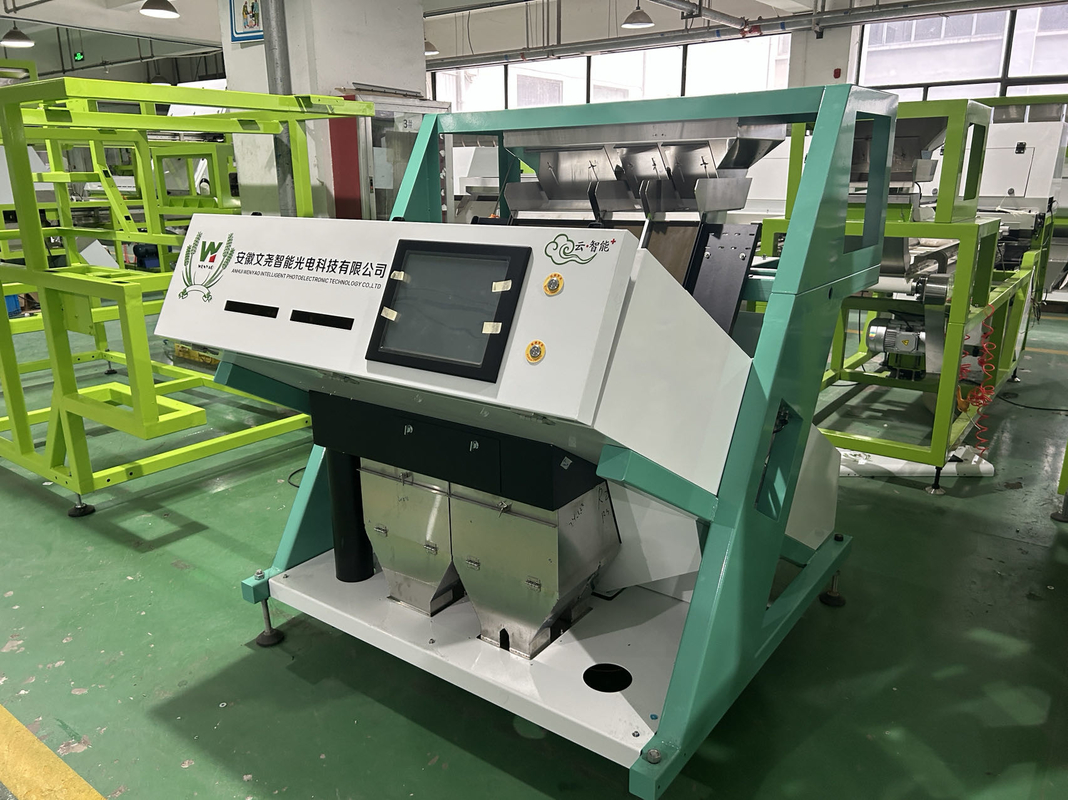 Wenyao 500-1500kg/h Καφέ κόκκοι ρύζι Garin χρώμα Οπτική ταξινόμηση Σίριαλ χρώμα μηχανή ταξινόμησης