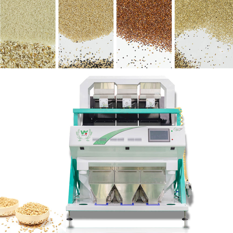 Wenyao 500-1500kg/h Καφέ κόκκοι ρύζι Garin χρώμα Οπτική ταξινόμηση Σίριαλ χρώμα μηχανή ταξινόμησης