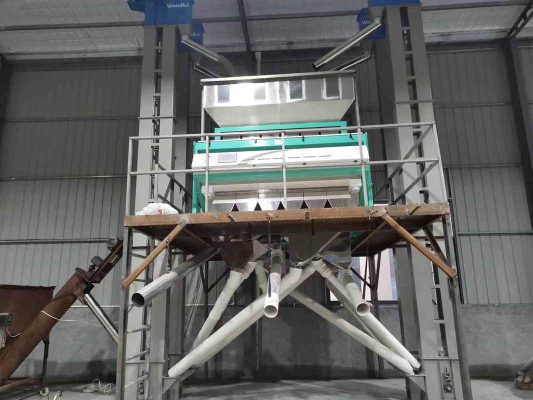 Wenyao 12 Chute Μεγάλης χωρητικότητας μηχανή ταξινόμησης χρώματος σιταριού αυτόματη συσκευή ταξινόμησης χρώματος σιτηρών