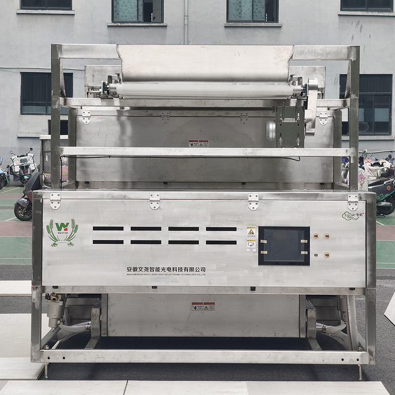 1200mm Ζώνη Αδιάβροχο από ανοξείδωτο χάλυβα Μηχανή διαλογής χρώματος ελιάς Παγωμένο διαλογιστή χρώματος φράουλας