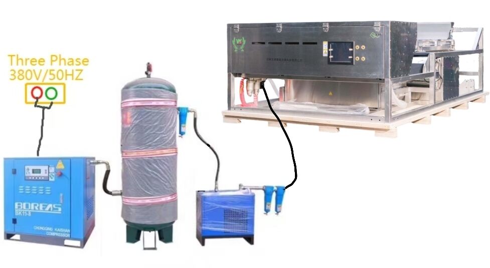 Διαλογέας χρώματος μούρων κέδρου Wenyao, φαρδύς ιμάντας, ανοξείδωτο ατσάλι, μηχανή διαλογής χρώματος βατόμουρου, φράουλας, σμέουρου, εργοστασιακή τιμή με πιστοποιητικό CE, τηλεχειριστήριο