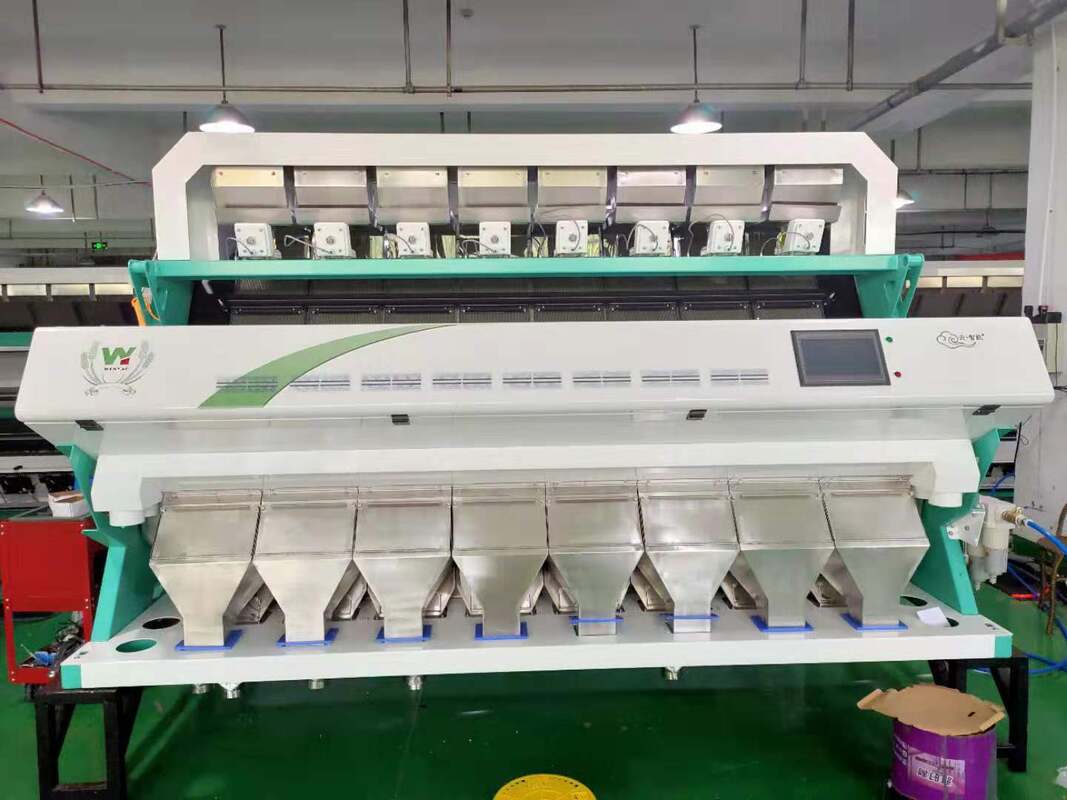 8 Chute Peanuts Color Sorting Machine 512 Channels Nuts Color Sorting CCD Color Sorting για τα σιτηρά