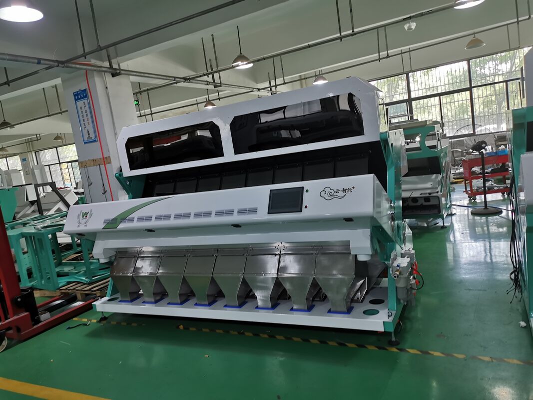 8 Chute Peanuts Color Sorting Machine 512 Channels Nuts Color Sorting CCD Color Sorting για τα σιτηρά