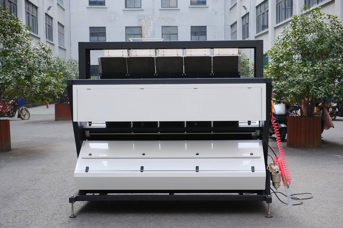 Wenyao 5 Chute Intelligent Optical Sorter Αυτοματοποιημένη συσκευή διαλογής χρώματος καρυδιού Kernel και Shell Pine Nut Color Sorter Machine
