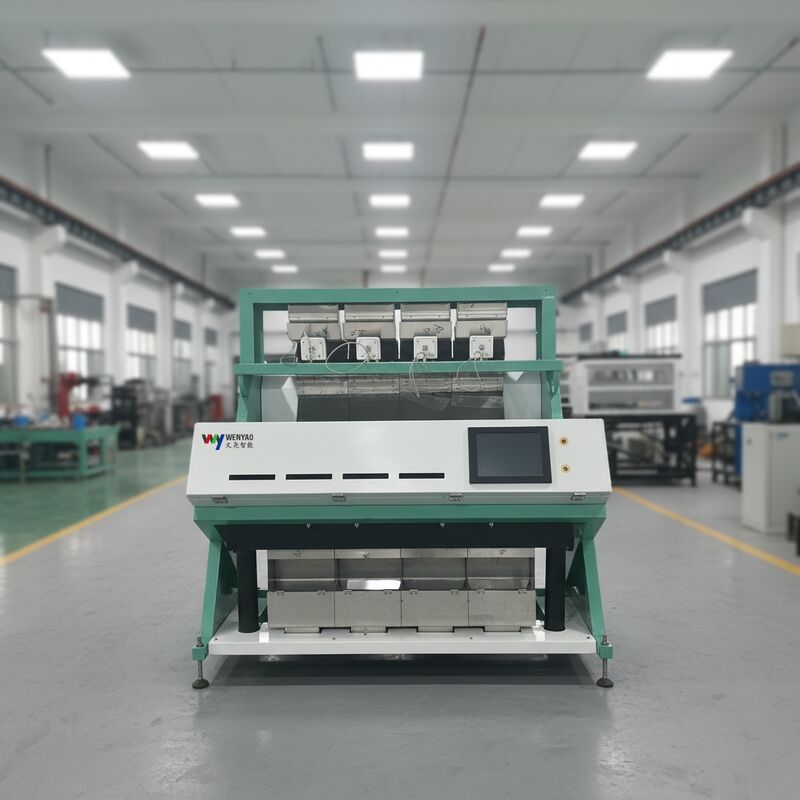 WENYAO Intelligent 4 Chutes Οπτική Σορτέτρια Χρώματος Σκότων Με υψηλή ακρίβεια και χωρητικότητα 2,-4 T / H Μηχανή Διαλογής Σίτου Ρίζι