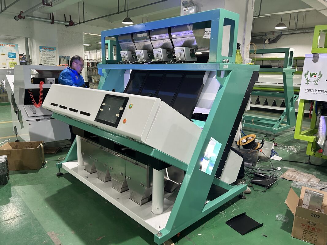 WENYAO Intelligent 4 Chutes Οπτική Σορτέτρια Χρώματος Σκότων Με υψηλή ακρίβεια και χωρητικότητα 2,-4 T / H Μηχανή Διαλογής Σίτου Ρίζι