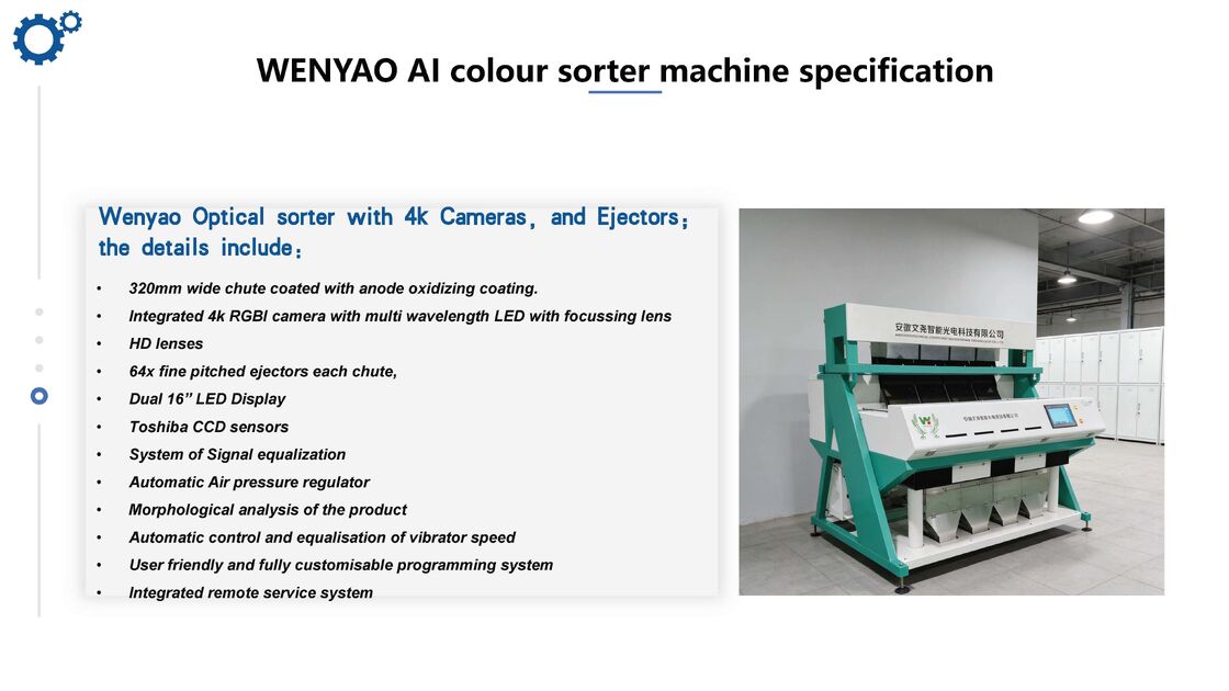 WENYAO Precision Plastic Color Sorter 99,99% ακρίβεια για μικροπλαστικά κόκκους CE πλαστική συσκευή διαλογής χρωμάτων