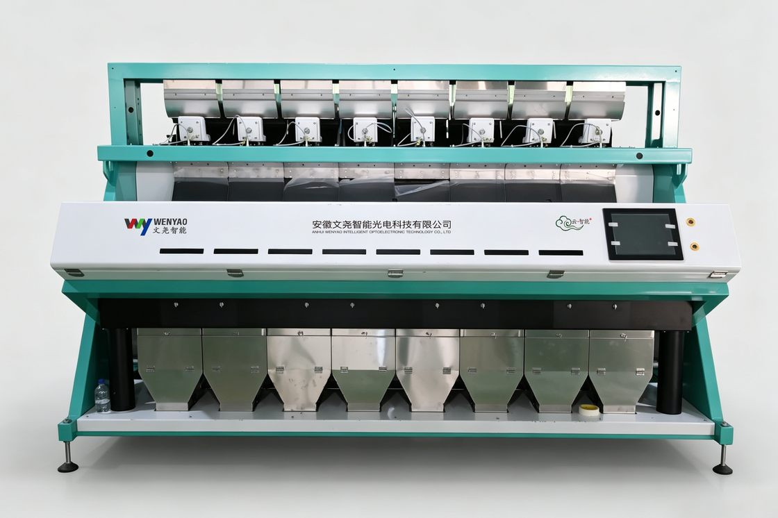 Wenyao 2026 AI Intelligent Hazelnuts Nut Color Sorting Machine με 99,95% ακρίβεια διαλογής και 12 ιντσών Flexem Touch Screen