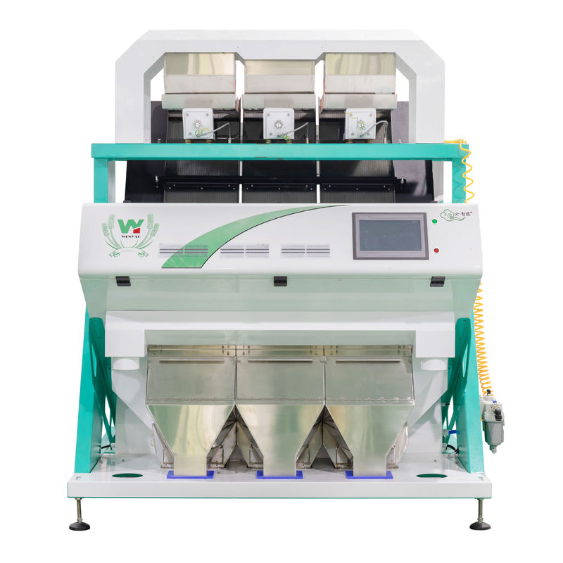 3 Chute Intelligent Optical CCD Camera Macadamia Kernel Hazelnut Walnut Peanut Nuts Color Sorting Machine με CE