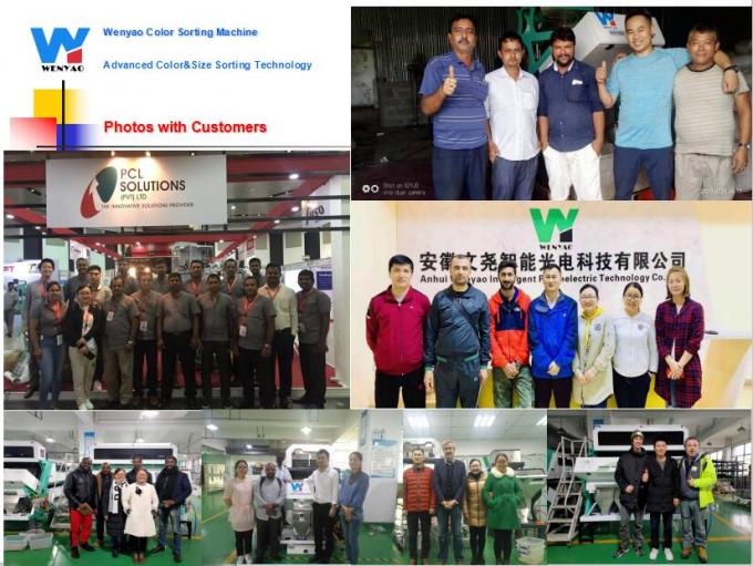 6 Ράβδοι Ευφυής οπτική κάμερα CCD PET PVC HDPE πλαστική συσκευή διαλογής χρωμάτων Wifi remote 12