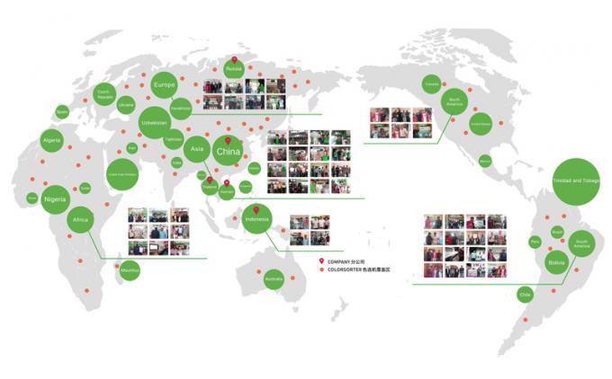 6 Ράβδοι Ευφυής οπτική κάμερα CCD PET PVC HDPE πλαστική συσκευή διαλογής χρωμάτων Wifi remote 19