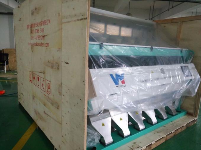 Διαχωριστής χρώματος κόκκων ροδάκινου υψηλής ακρίβειας 2 καναλιών, μηχανή διαλογής χρώματος αραβικού λιβανιού 8