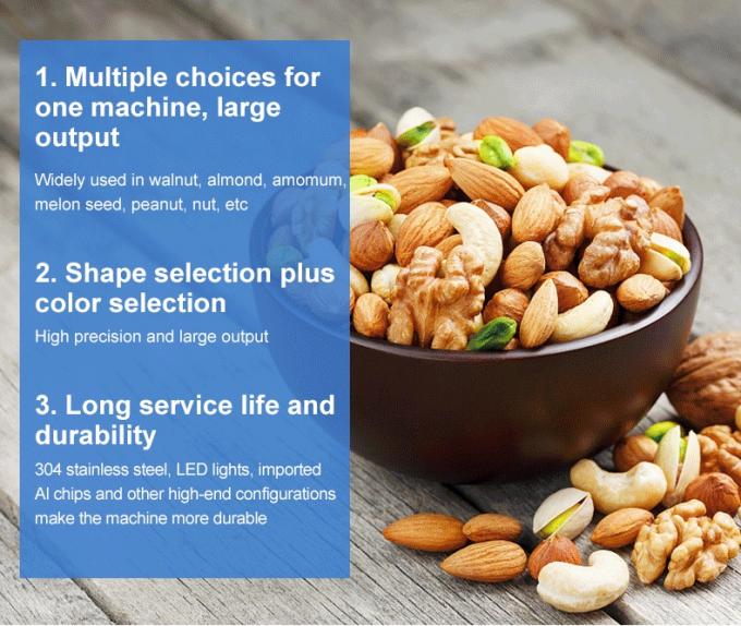 Ευφυής μηχανή διαλογής χρώματος καρύδας 6 Chute με αισθητήρα Toshiba CCD και κάμερα RGB 1