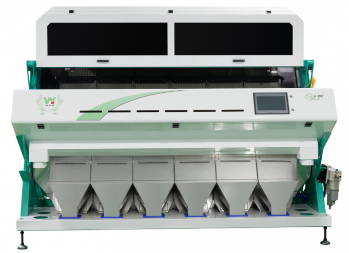 Ευφυής μηχανή διαλογής χρώματος καρύδας 6 Chute με αισθητήρα Toshiba CCD και κάμερα RGB 5