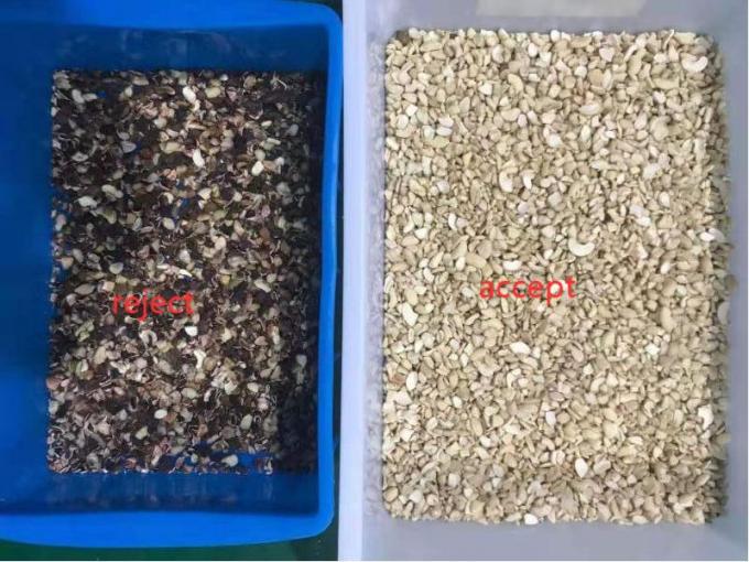 Ευφυής μηχανή διαλογής χρώματος καρύδας 6 Chute με αισθητήρα Toshiba CCD και κάμερα RGB 8